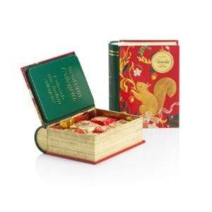 Venchi Mini-Book Christmas Squirel Robin Tin116g Chocaviar22