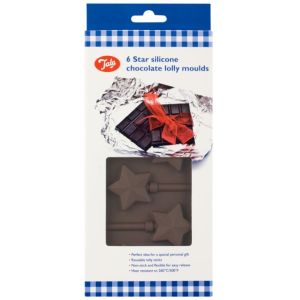 Tala 6 Star Silicone Chocolate Lolly Moulds