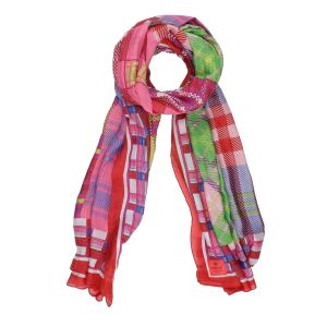 Erfurt Luxury Scarf 50% Modal and 50% Viscose with Patchwork 100 x 200 cm
