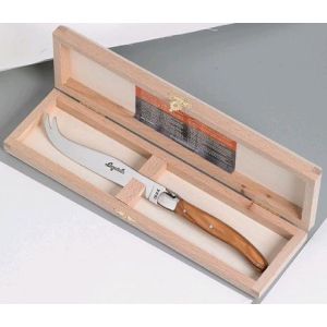 Laguiole LUX OLIVEWOOD Cheese Knife 2.5 ClosedBox