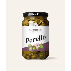 Perello Pickled Caperberries with stems 180g Jar