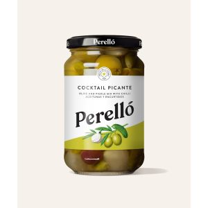 Perello Olives Cocktail Mix pickles with chilli 160g Jar