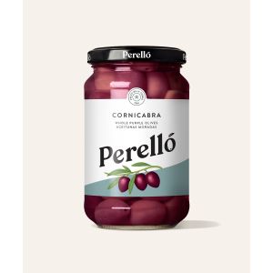 Perello Olives Cornicabra purple whole 160g Jar