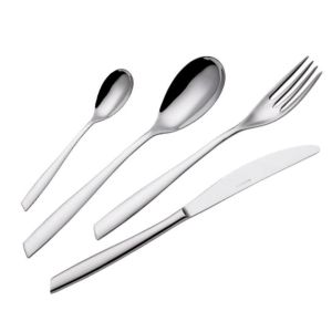 EME ITALY ELEVEN 24 Piece Set Stainless Steel in a Space Saver Box 