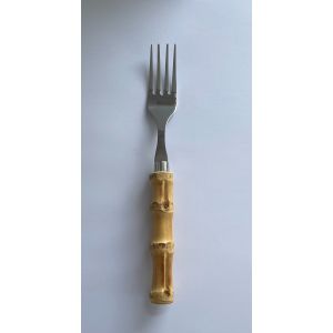 Bamboo Table Fork SINGLE Hand Wash Only - Real Bamboo