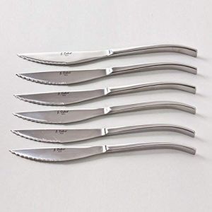 Jean Dubost Equilibre Stainless Steel Steak Knives 
