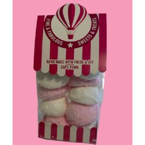 Fine and Fab Marshmallows Pink &amp; White Coconut 100g Gift Bag