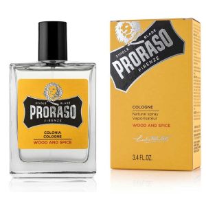 Proraso Single Blade Cologne Wood & Spice 100ml Yellow 
