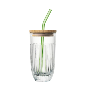 La Rochere Ouessant Smoothie glass and straw 14.8cm 430ml