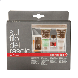 Sul Filo Del Rasoio by PRORASO Shaving Starter Kit 4 piece