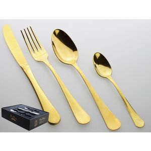 Pintinox Italy 24 Pce Stresa Gold Cutlery Set
