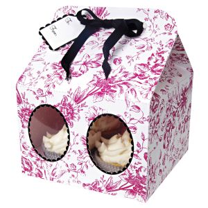 MM Pink Toile Cupcake 4Box 3pce