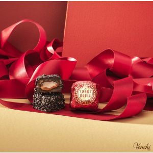 Venchi Bulk Chocaviar Creme Brule RED Foil Wrap Loose per kg 50 Pieces 