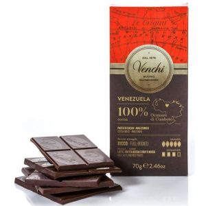 Venchi Bar 100% Dark Chocolate Venezuela 70g 