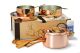 Ruffoni 5 pce copper pots & pan set