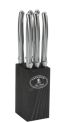 Laguiole Jean Dubost 6 Steak Knives Stainless Steel Color Handle in Block