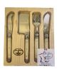 Laguiole 4 Pce Mini-Apetizer Cheese Set IVORY LF OpenWood