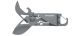 FOX BLACK Bulldog knife&Tool Titanium 12cm