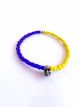 Bracelet NeoPop Agent Skully cobalt and  acid yellow