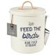 Burgon & Ball Bird Food Tin 'Feed the Birds' Stone