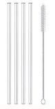 La Rochere Glass Straws Set of 4 +Brush G/Tube 21cm 0.8cm diameter