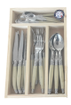Laguiole 24 Pce Set NATURAL WoodTray SF PCVD