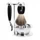 MÜHLE, VIVO Shaving Set & Bowl pure badger, Gillette® Mach3®, handle resin black S 81 M 336 SM3