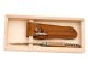 Laguiole Pocket Knife 2pce Olivewood, wine opener & leather pouch Jean Dubost MADE IN FRANCE