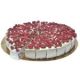 Quaranta Raspberry & White Chocolate Soft Nougat Dessert Cake Sliced